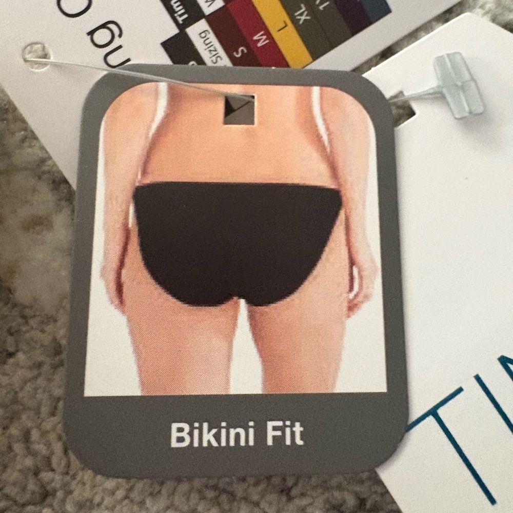 Black and Cream Animal Print Swim Bottom - Picture 8 of 8